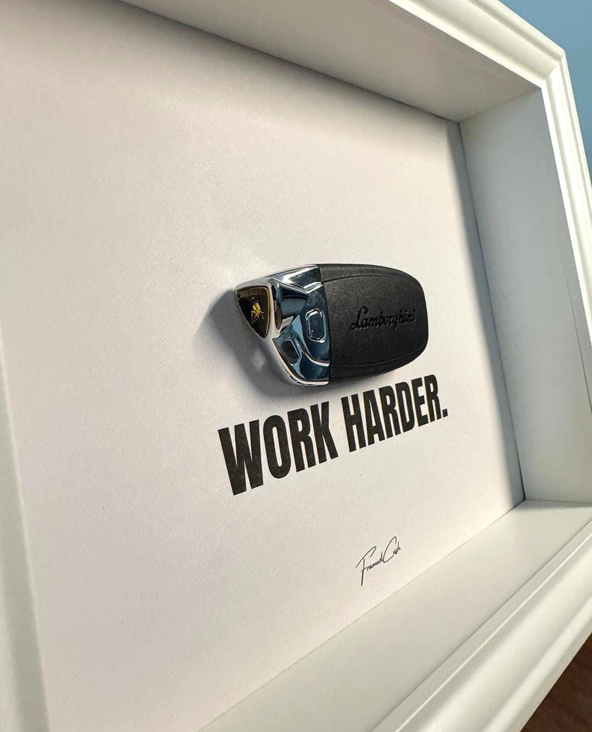 Lamborghini Key Frame – WORK HARDER (White)