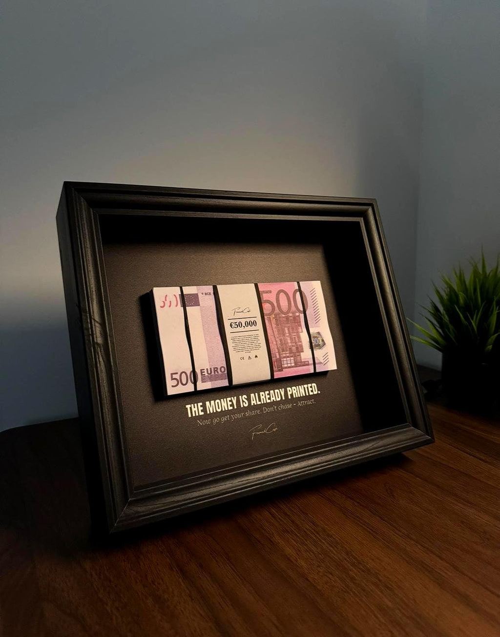 The Money Is Already Printed Frame - EURO Edition