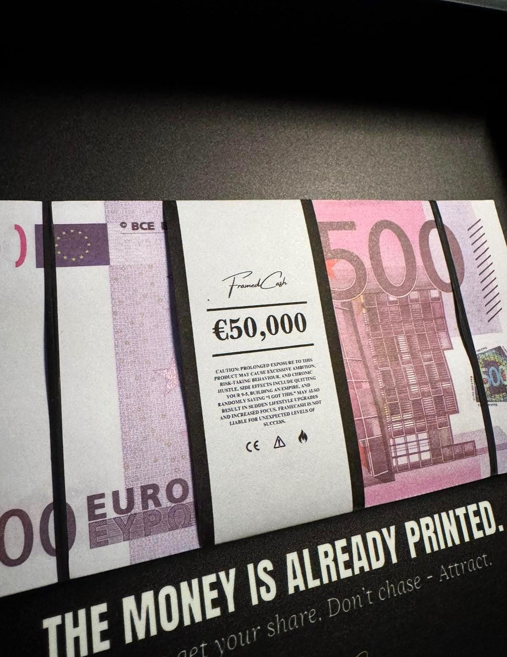 The Money Is Already Printed Frame - EURO Edition