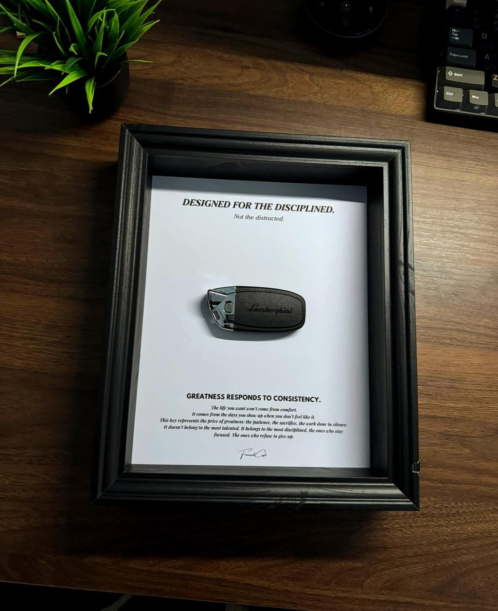 Designed for the Disciplined | Motivational Lamborghini Key Frame