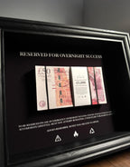 Reserved for Overnight Success - GBP Edition | Money Wall Art