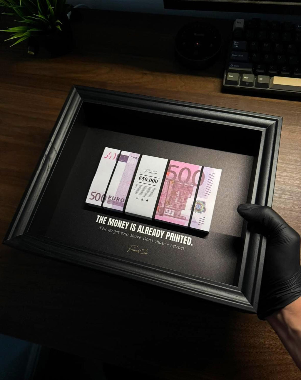 The Money Is Already Printed Frame - EURO Edition