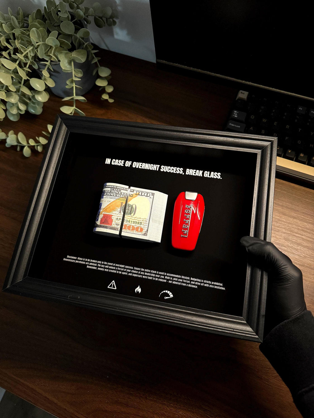 In Case Of Overnight Success Frame - USD & Ferrari Edition