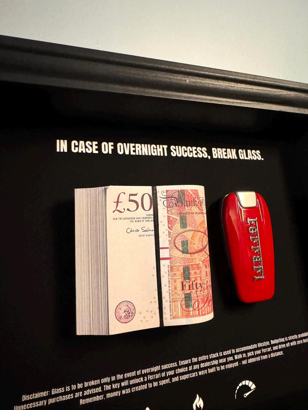In Case Of Overnight Success Frame - GBP & Ferrari Edition