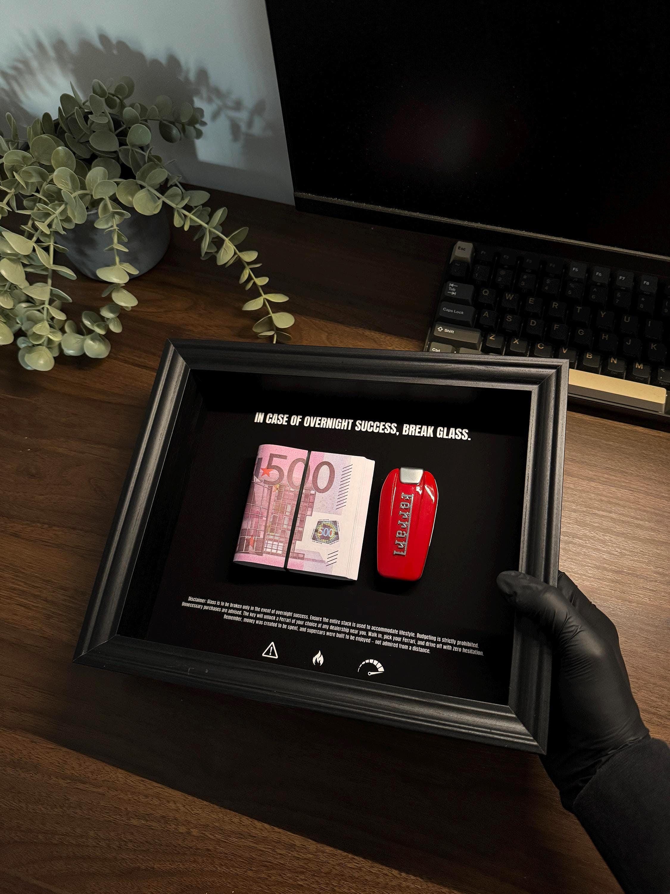 In Case Of Overnight Success Frame - Euro & Ferrari Edition