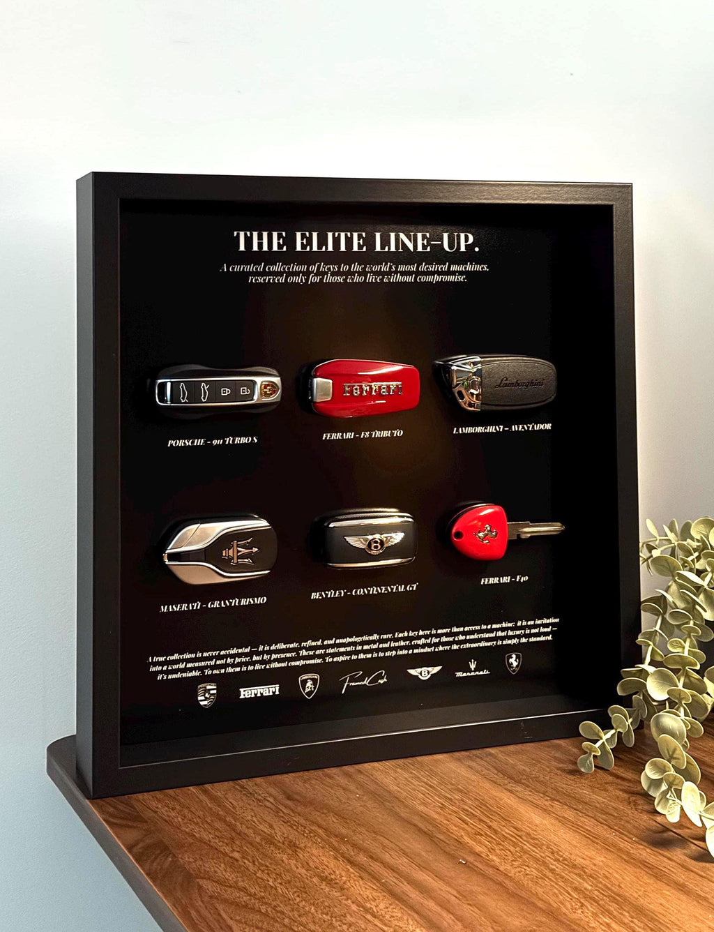 The Elite Line-Up | Luxury Supercar Keys Display