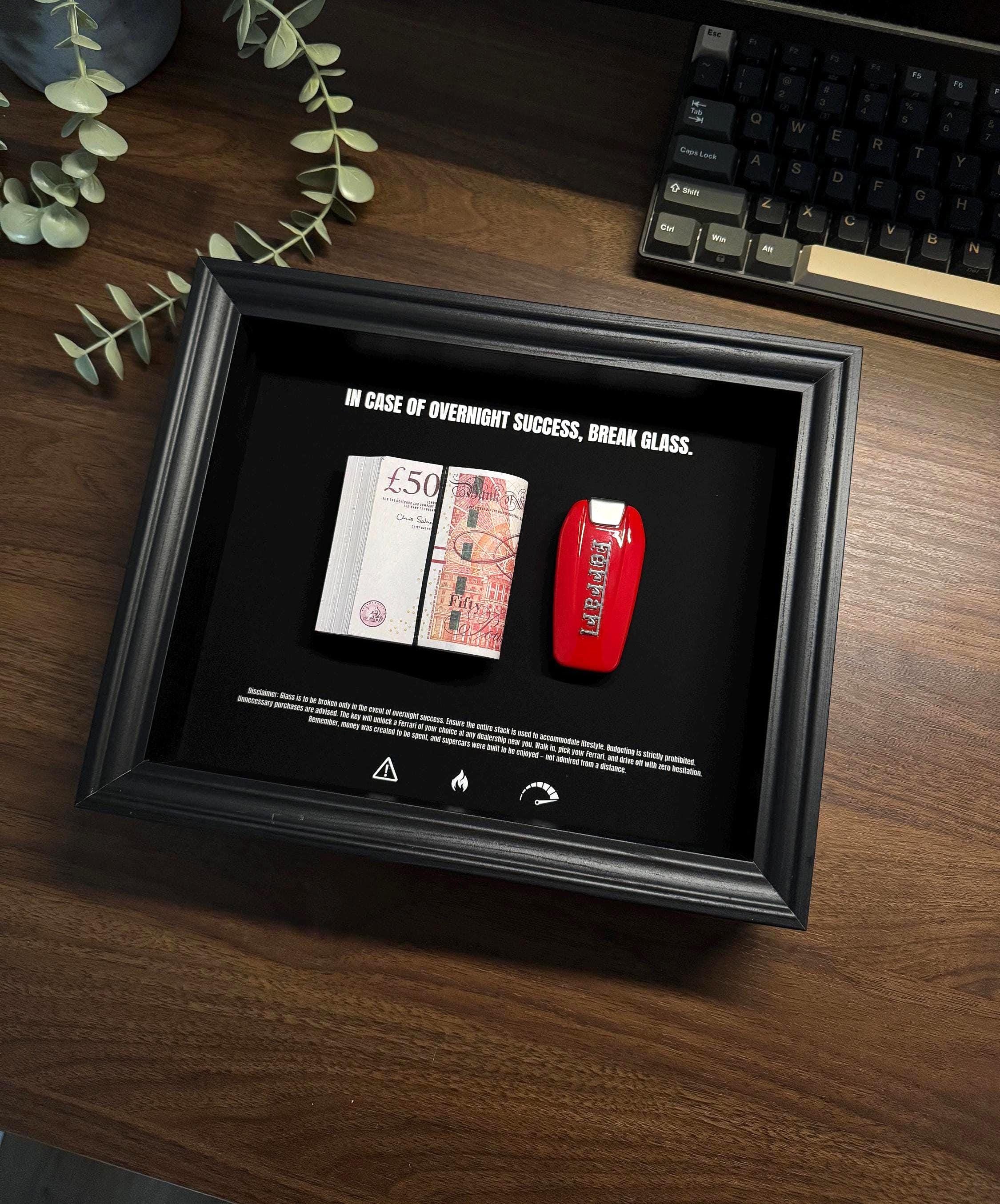 In Case Of Overnight Success Frame - GBP & Ferrari Edition