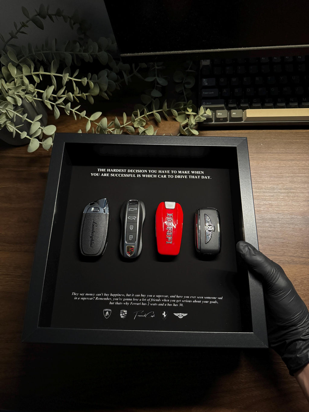 The Hardest Decision Frame | Limited Edition Supercar Keys Frame
