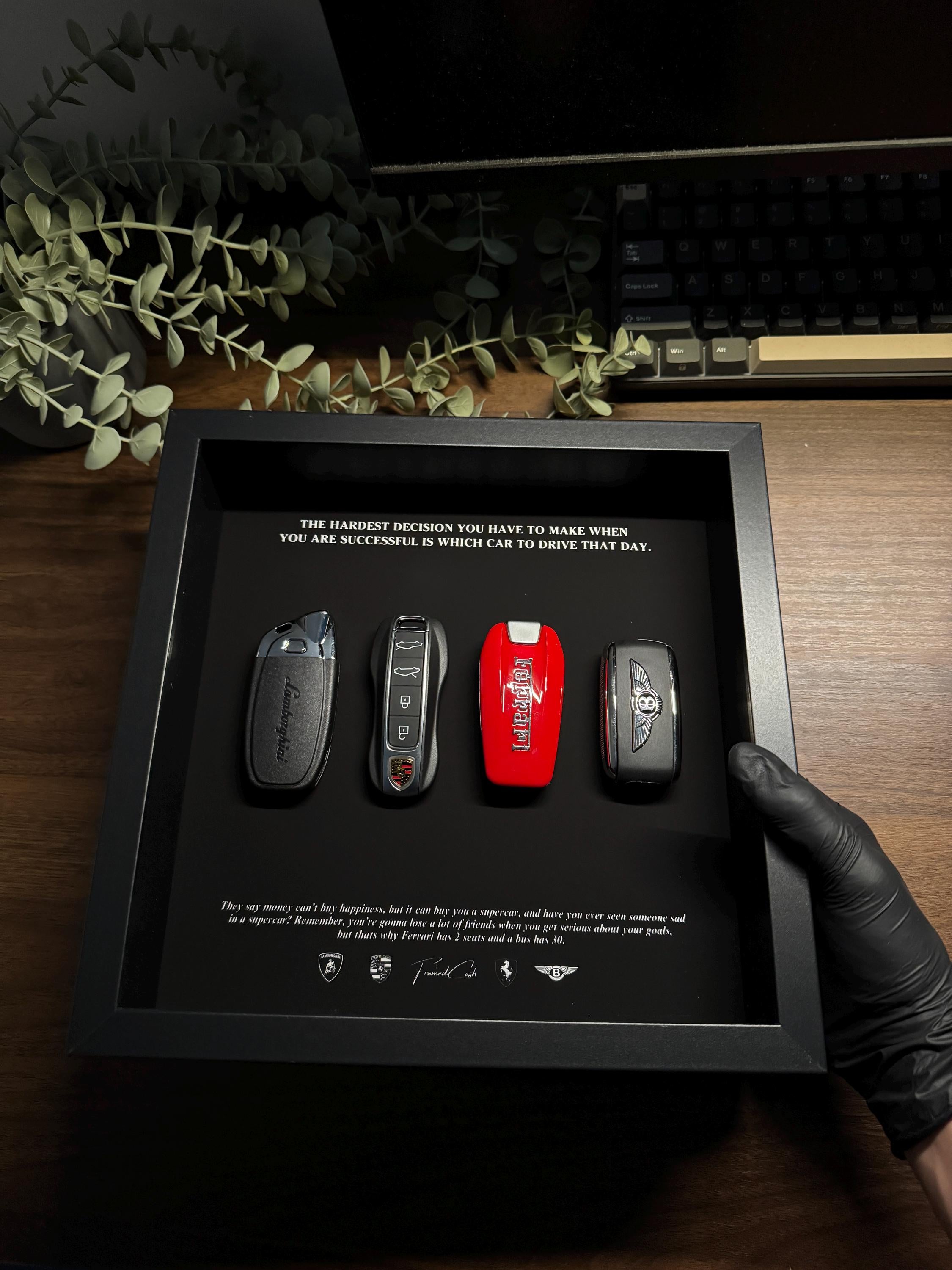 The Hardest Decision Frame | Limited Edition Supercar Keys Frame