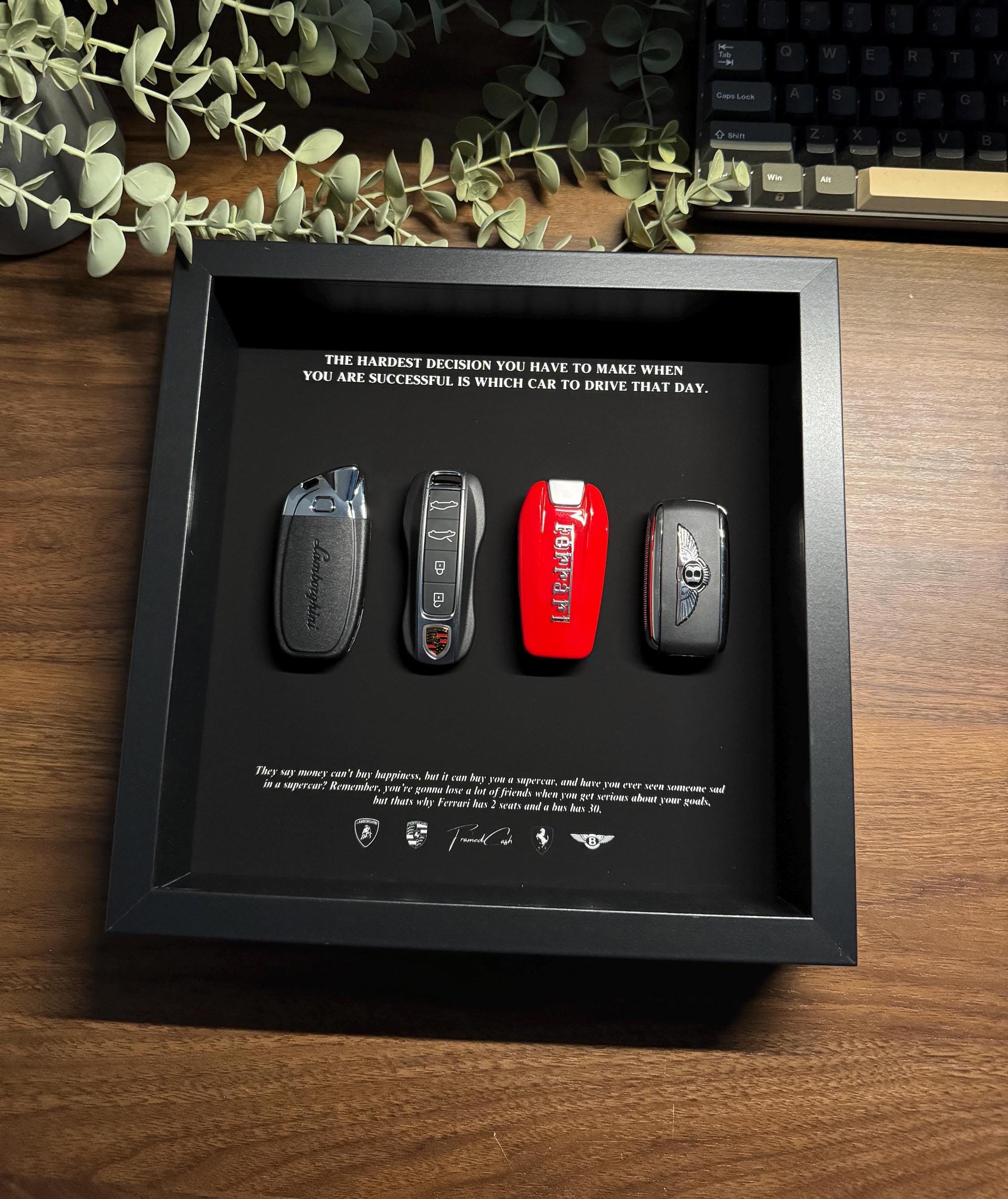The Hardest Decision Frame | Limited Edition Supercar Keys Frame