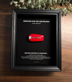 Designed for the Disciplined - Motivational Ferrari Key Frame (Black Edition)