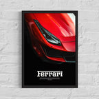 Ferrari Poster Frame – Automotive Wall Art (A3)