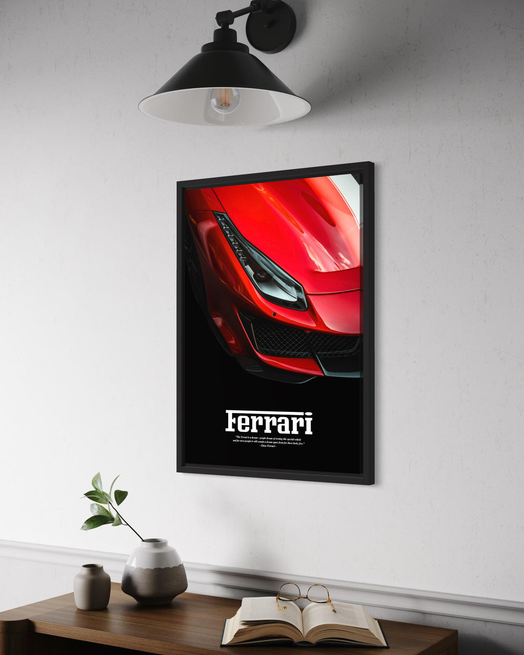 Ferrari Poster Frame – Automotive Wall Art (A3)