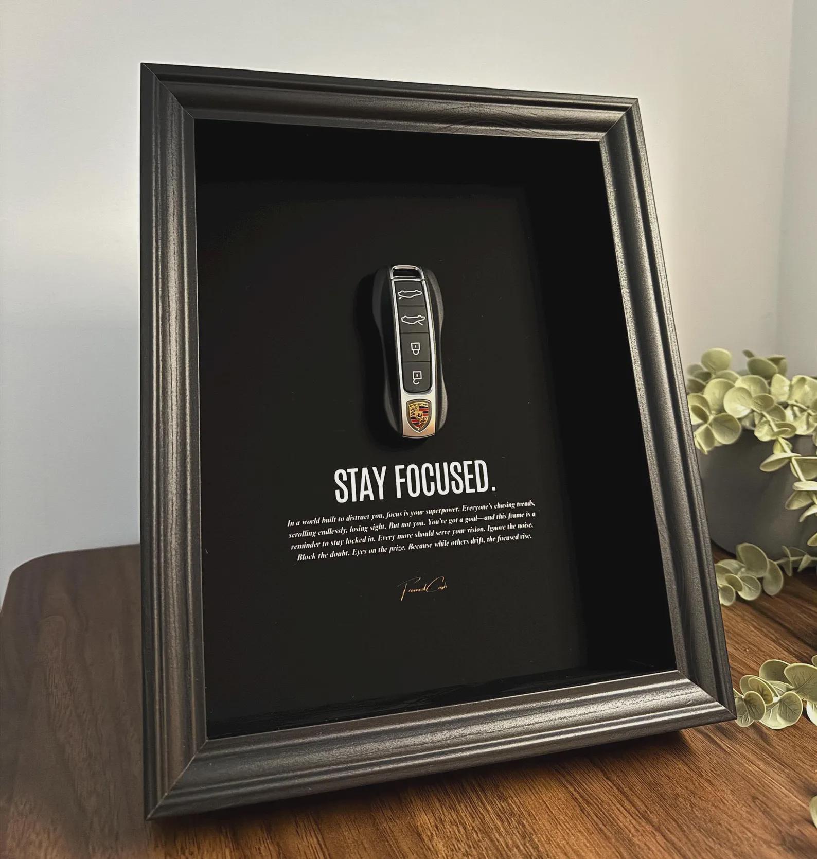 Stay Focused Porsche Key Frame
