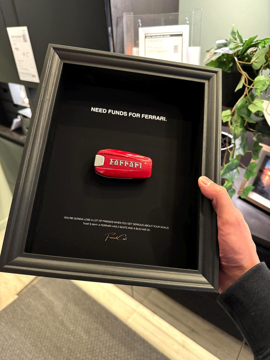 Need Funds for Ferrari | Motivational Ferrari Key Frame