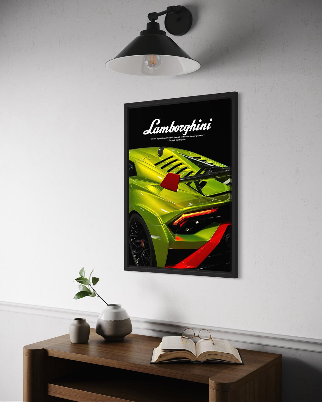 Lamborghini Poster Frame – Automotive Wall Art (A3)