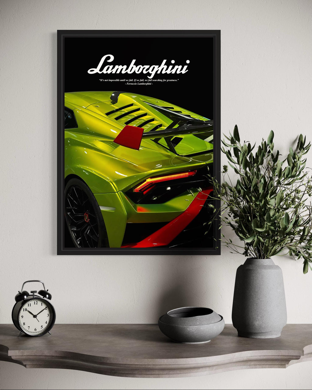 Lamborghini Poster Frame – Automotive Wall Art (A3)