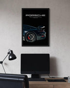Porsche Poster Frame – Automotive Wall Art (A3)