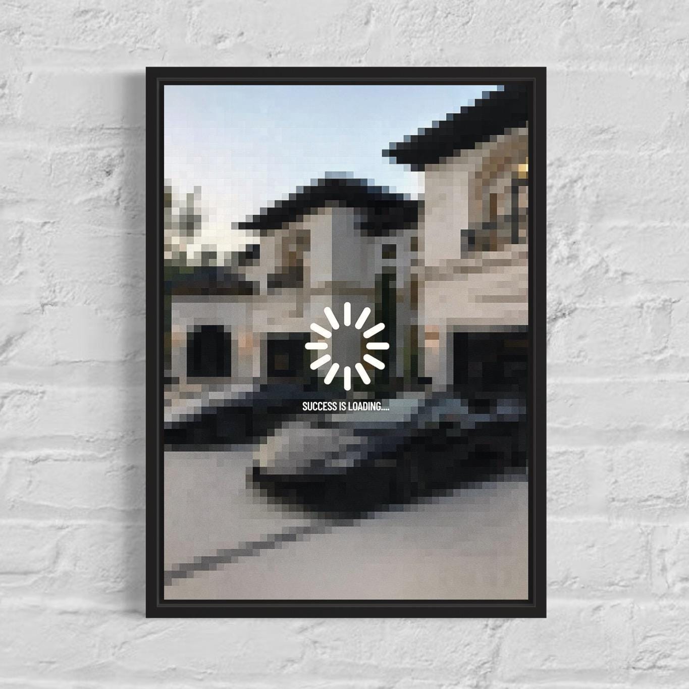 Success is Loading... Poster Framed (A3 Size)