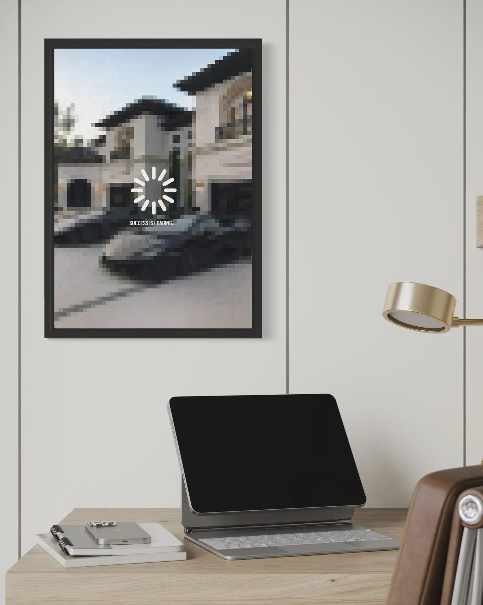 Success is Loading... Poster Framed (A3 Size)