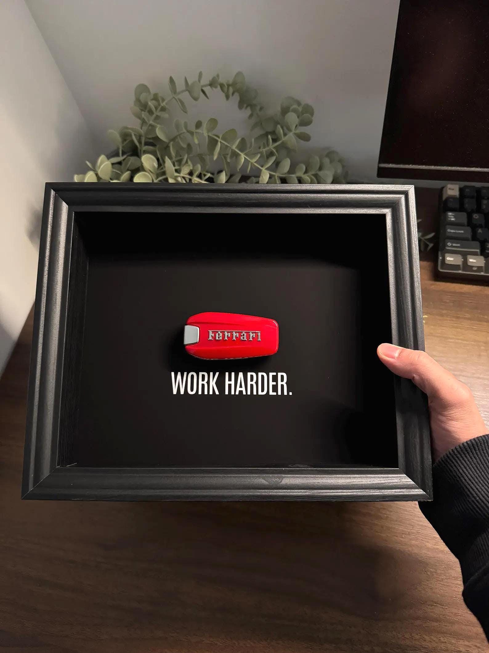 Ferrari Key Framed – WORK HARDER