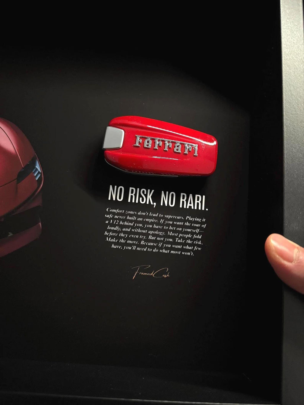 No Risk No Rari | Luxury Ferrari Key Frame