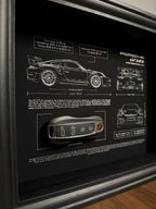 Porsche 911 GT3 RS Blueprint & Key Frame