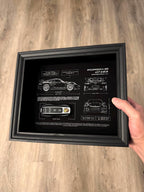 Porsche 911 GT3 RS Blueprint & Key Frame