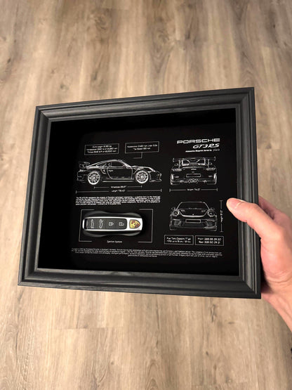 Porsche 911 GT3 RS Blueprint & Key Frame