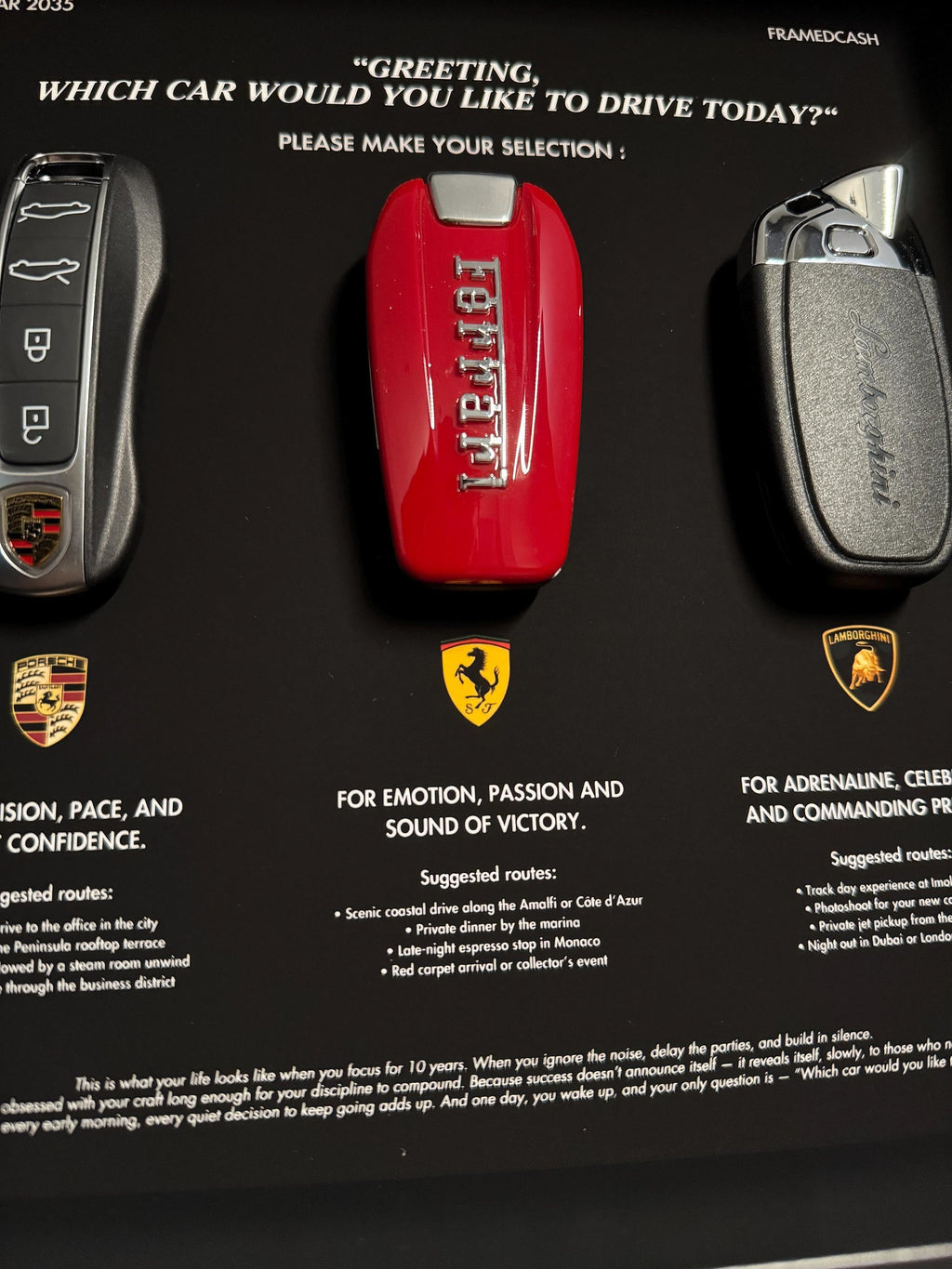 The Choice Screen Frame - Supercar Trinity Collection