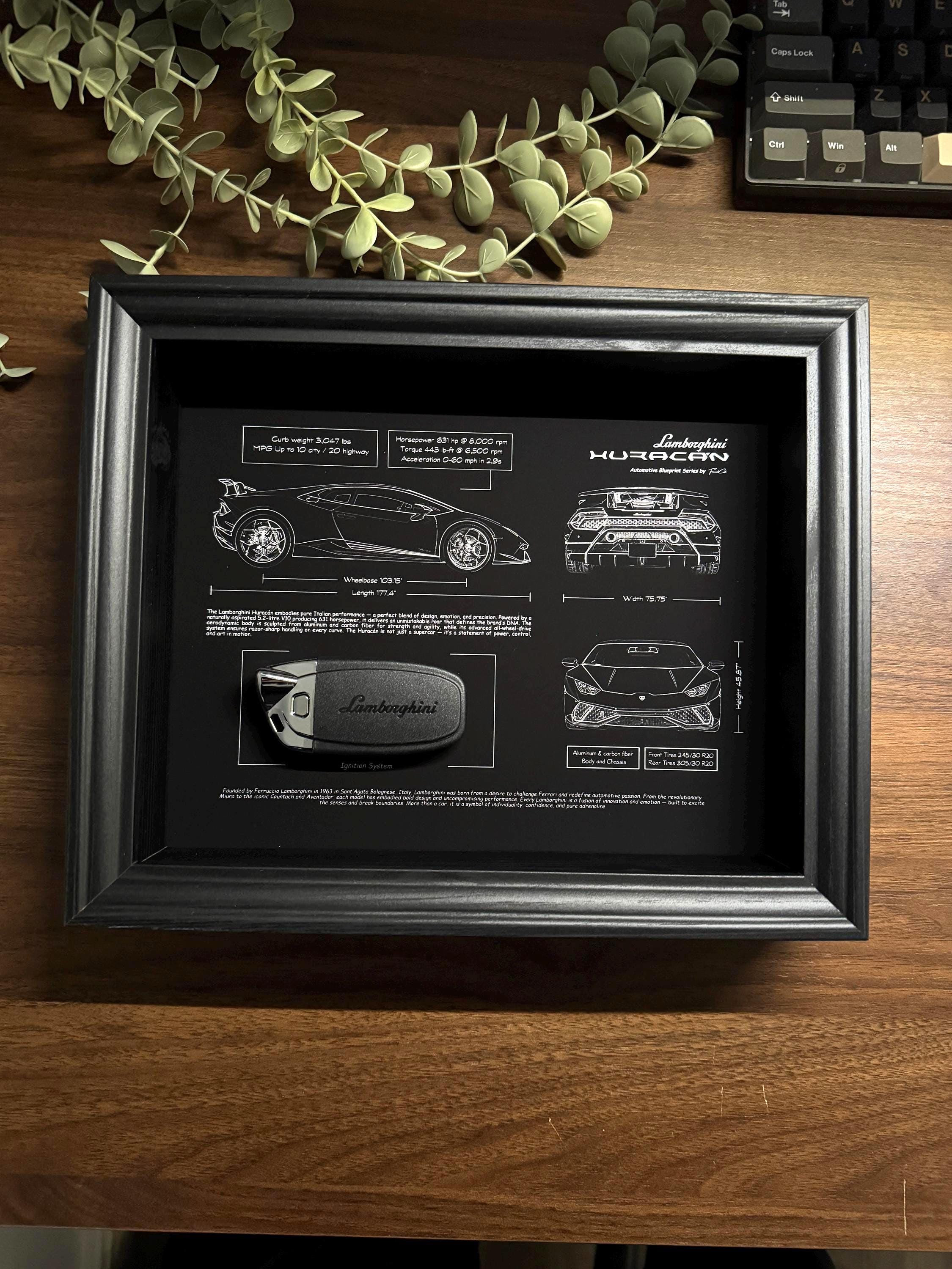 Lamborghini Huracán Blueprint & Key Frame