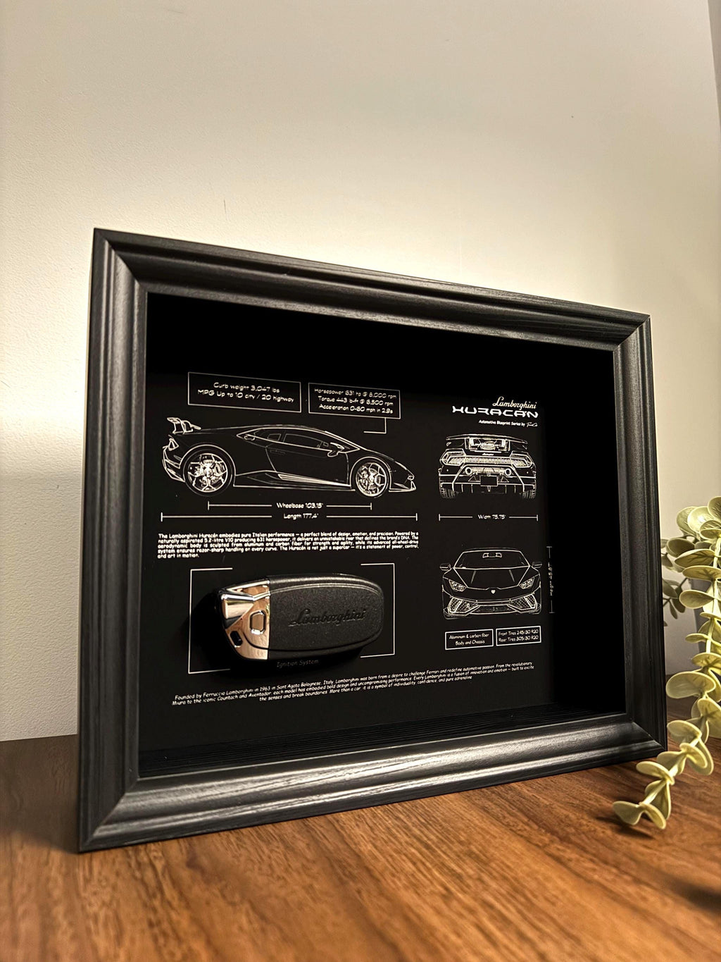 Lamborghini Huracán Blueprint & Key Frame