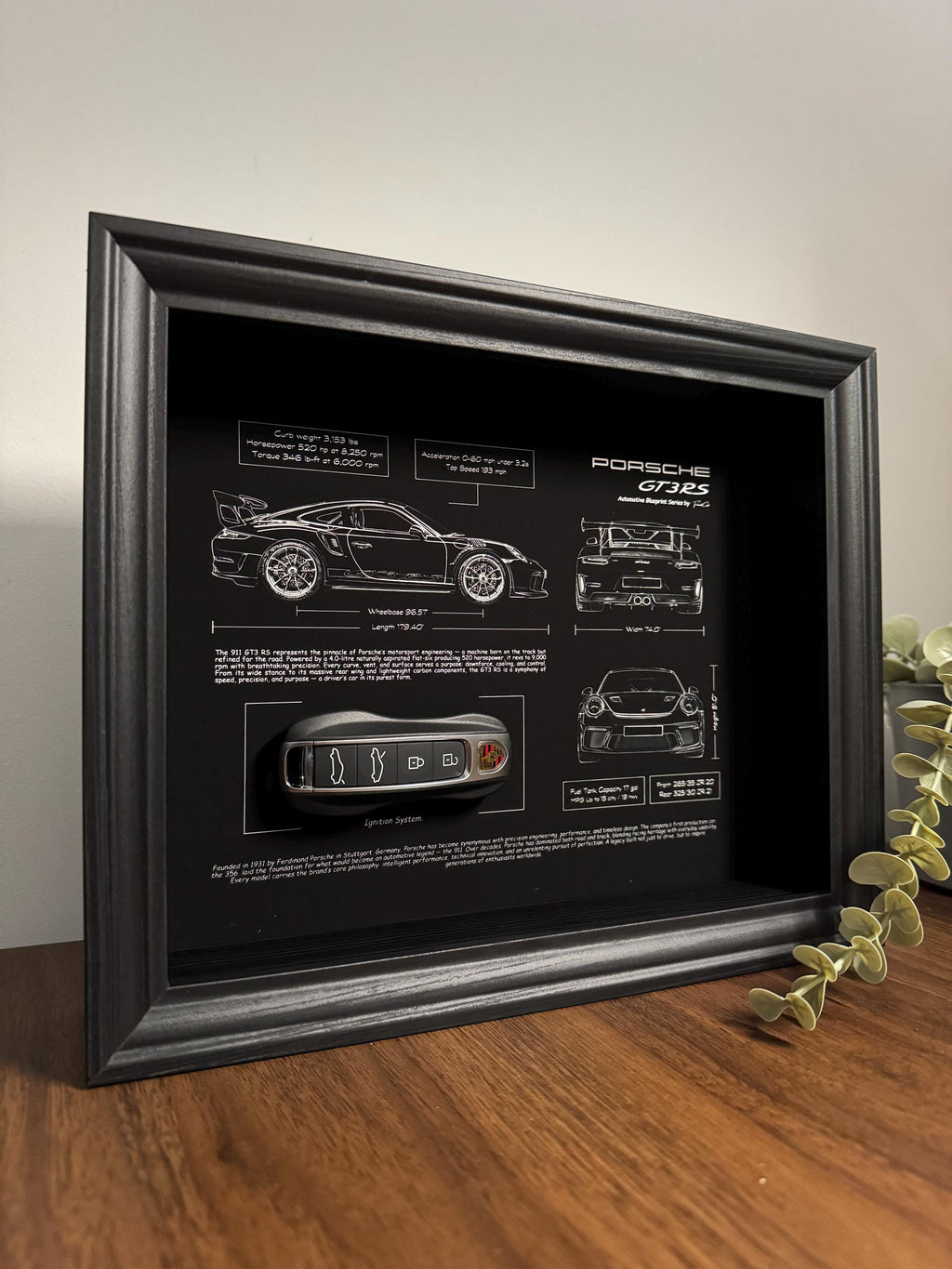 Porsche 911 GT3 RS Blueprint & Key Frame