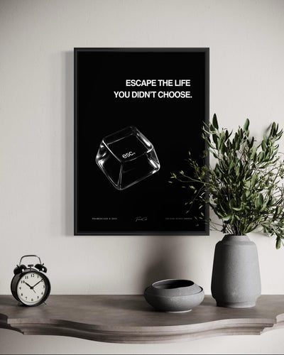 Motivational Poster Frame Poster Framed (A3 Size)