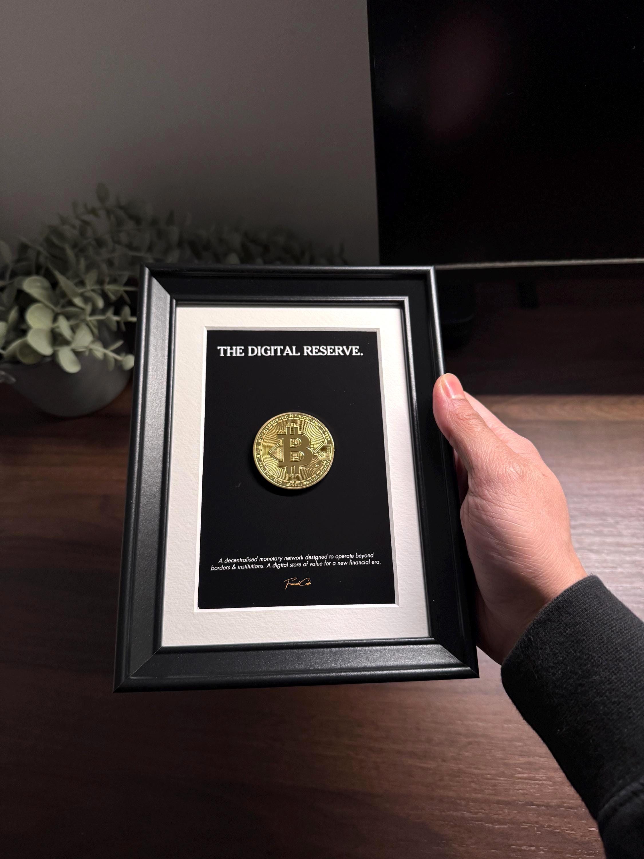 Mini Bitcoin Frame - The Digital Reserve