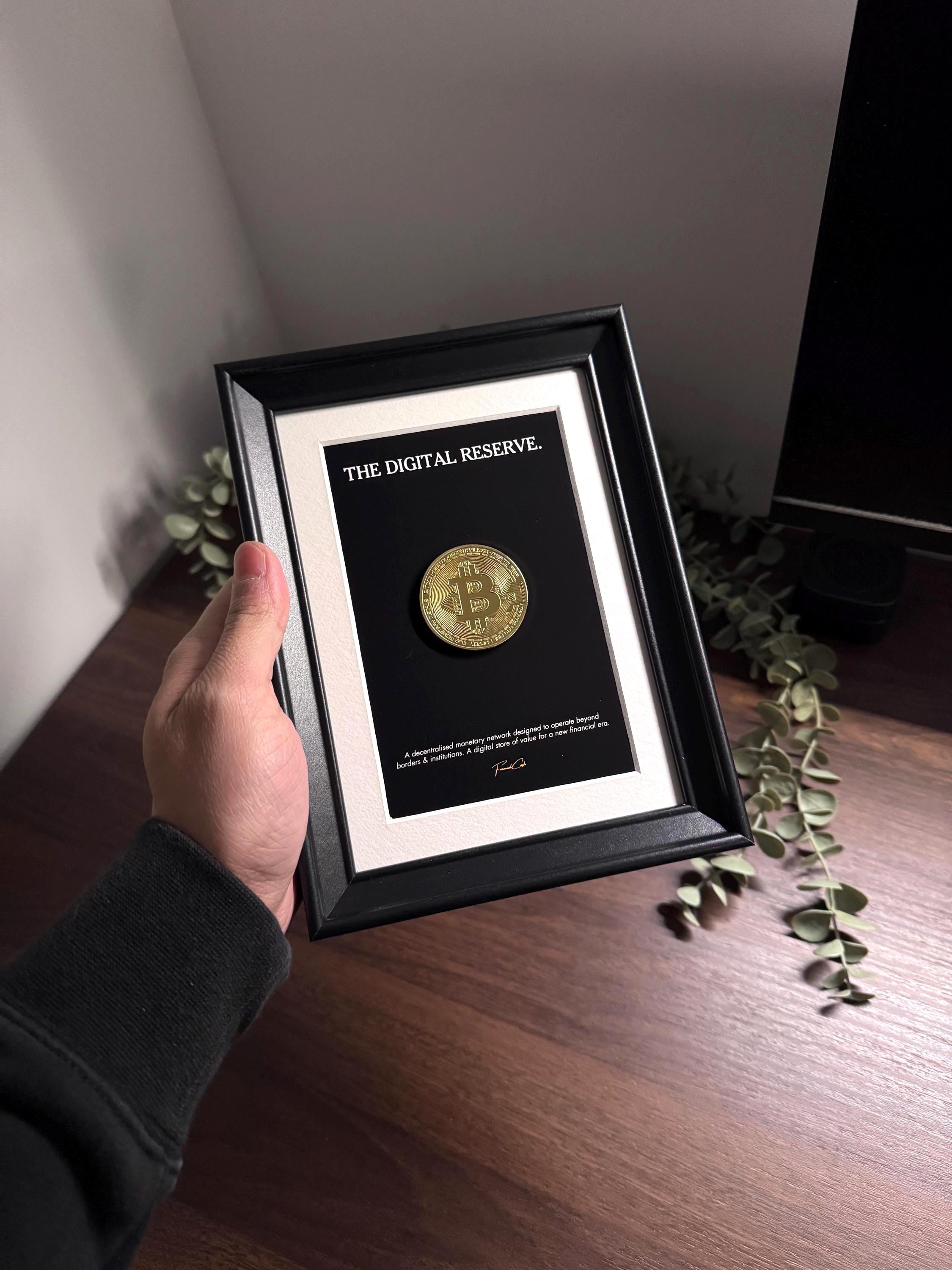 Mini Bitcoin Frame - The Digital Reserve