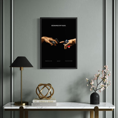 Exchange of Value - Framed Poster (A3 Size)