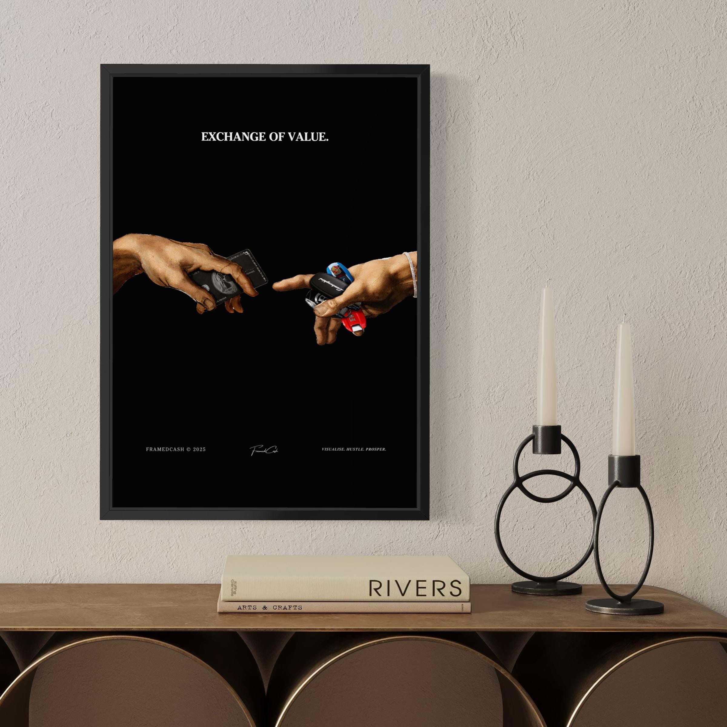 Exchange of Value - Framed Poster (A3 Size)