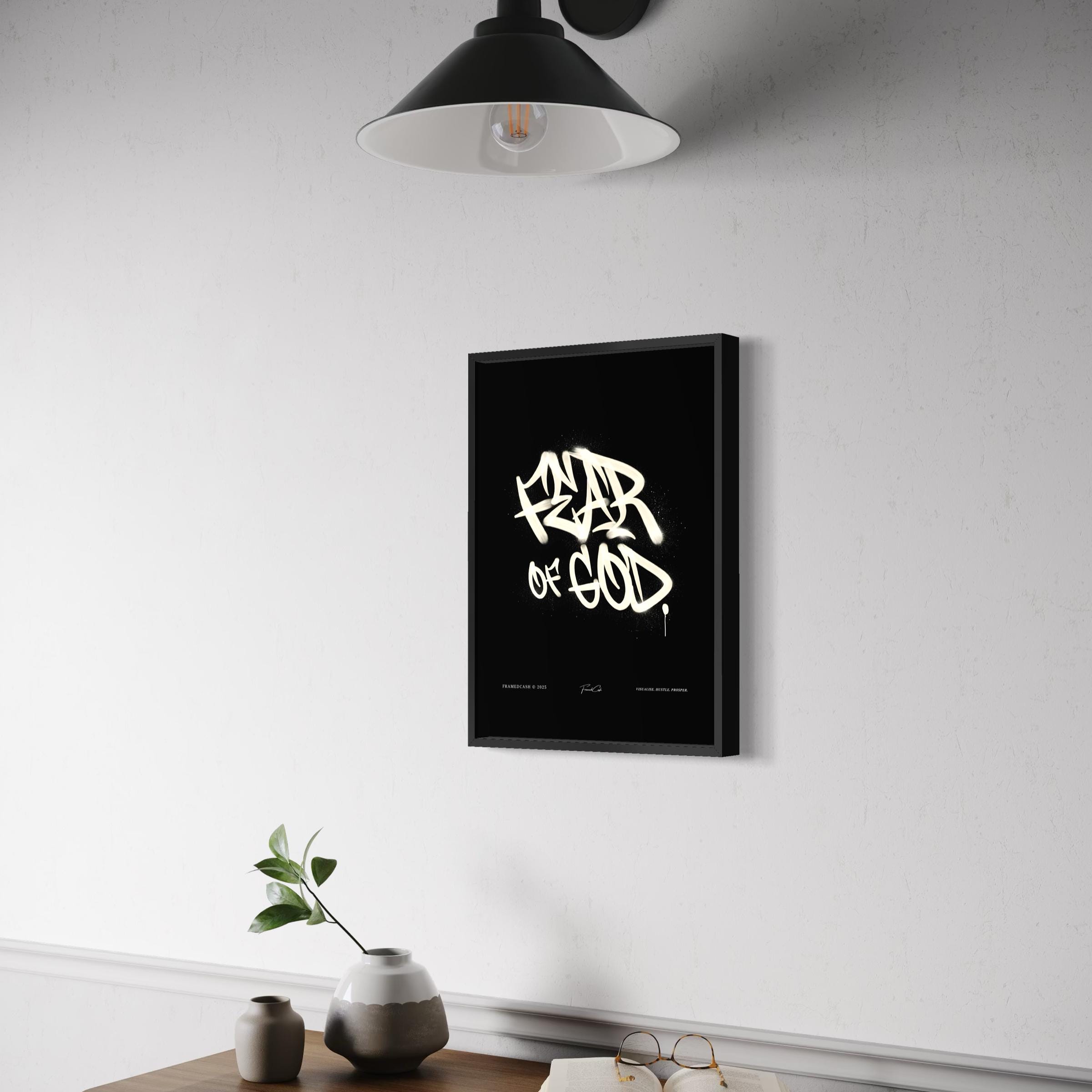 Fear of God - Framed Poster (A3 Size)