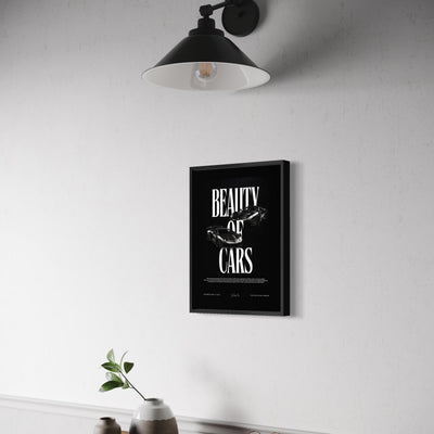 Beauty of Cars - Framed Poster (A3 Size)
