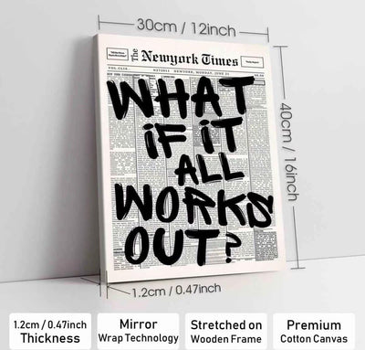 What If It All Works Out? – Wooden Canvas Poster