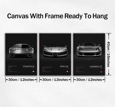 The Trinity of Icons - Set of 3 Wooden Canvas Poster