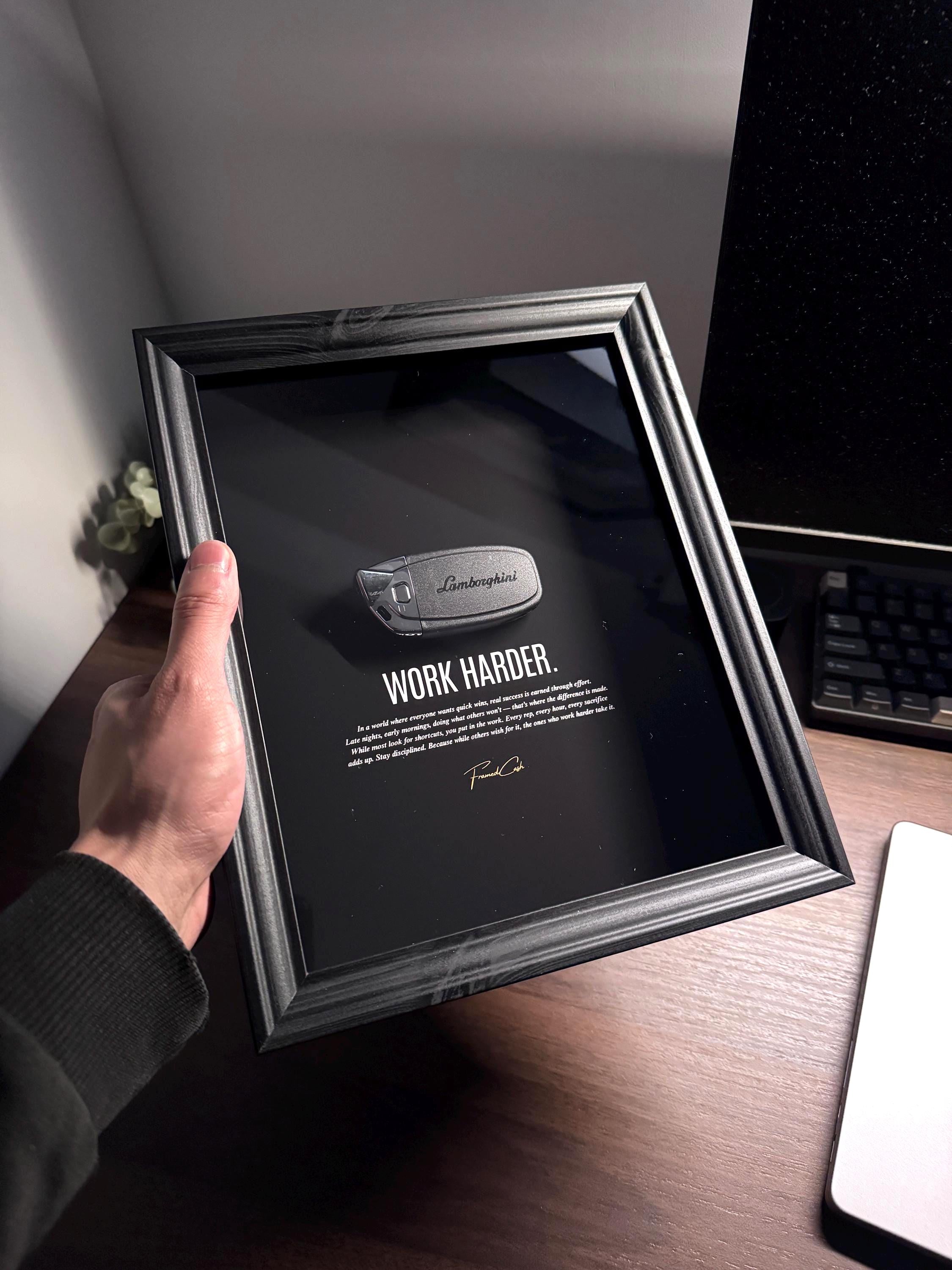Lamborghini Key – Work Harder Frame