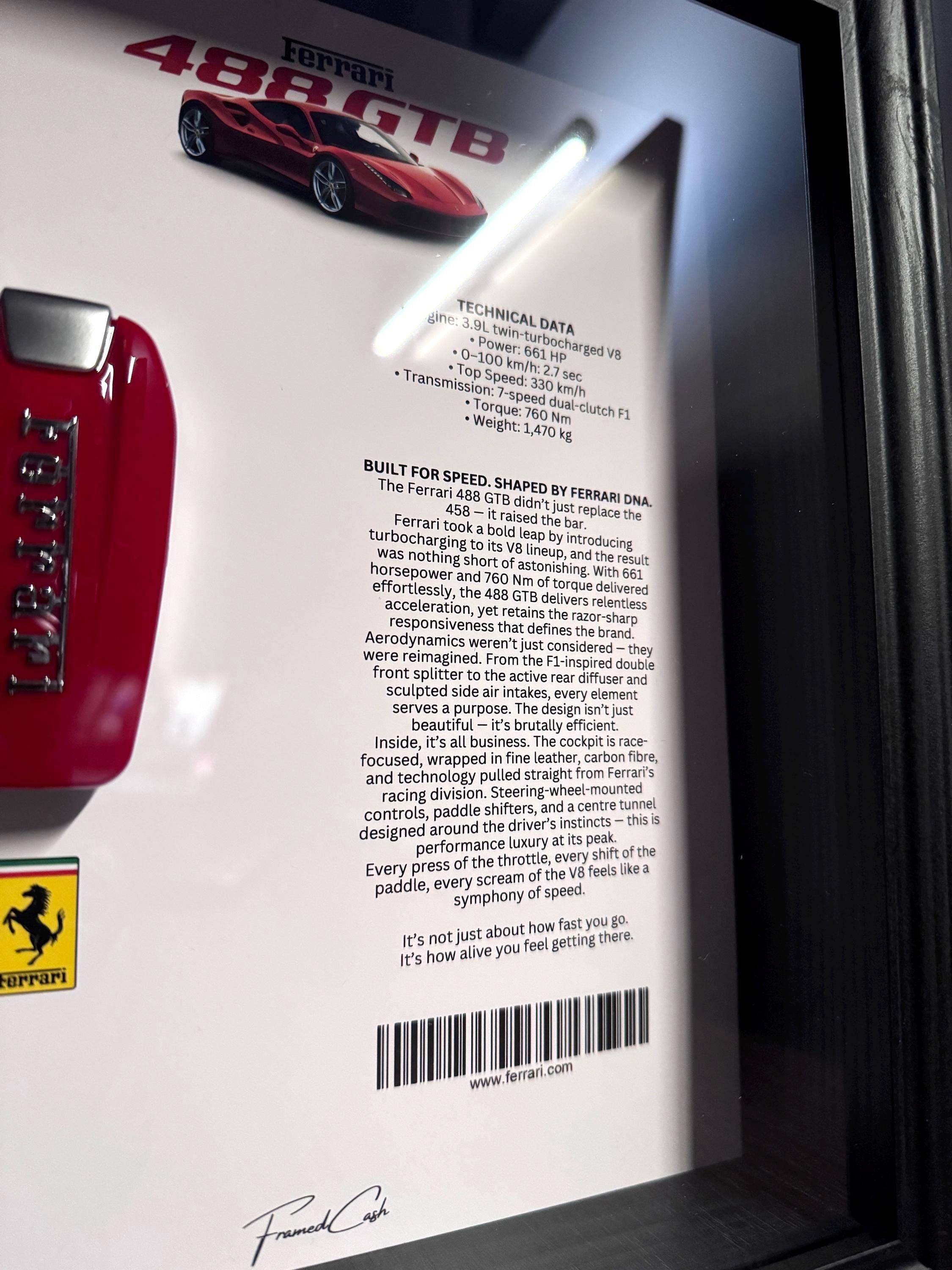 FERRARI 488 GTB Key display Frame – Spec Edition