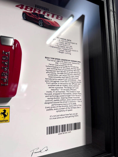 FERRARI 488 GTB Key display Frame – Spec Edition
