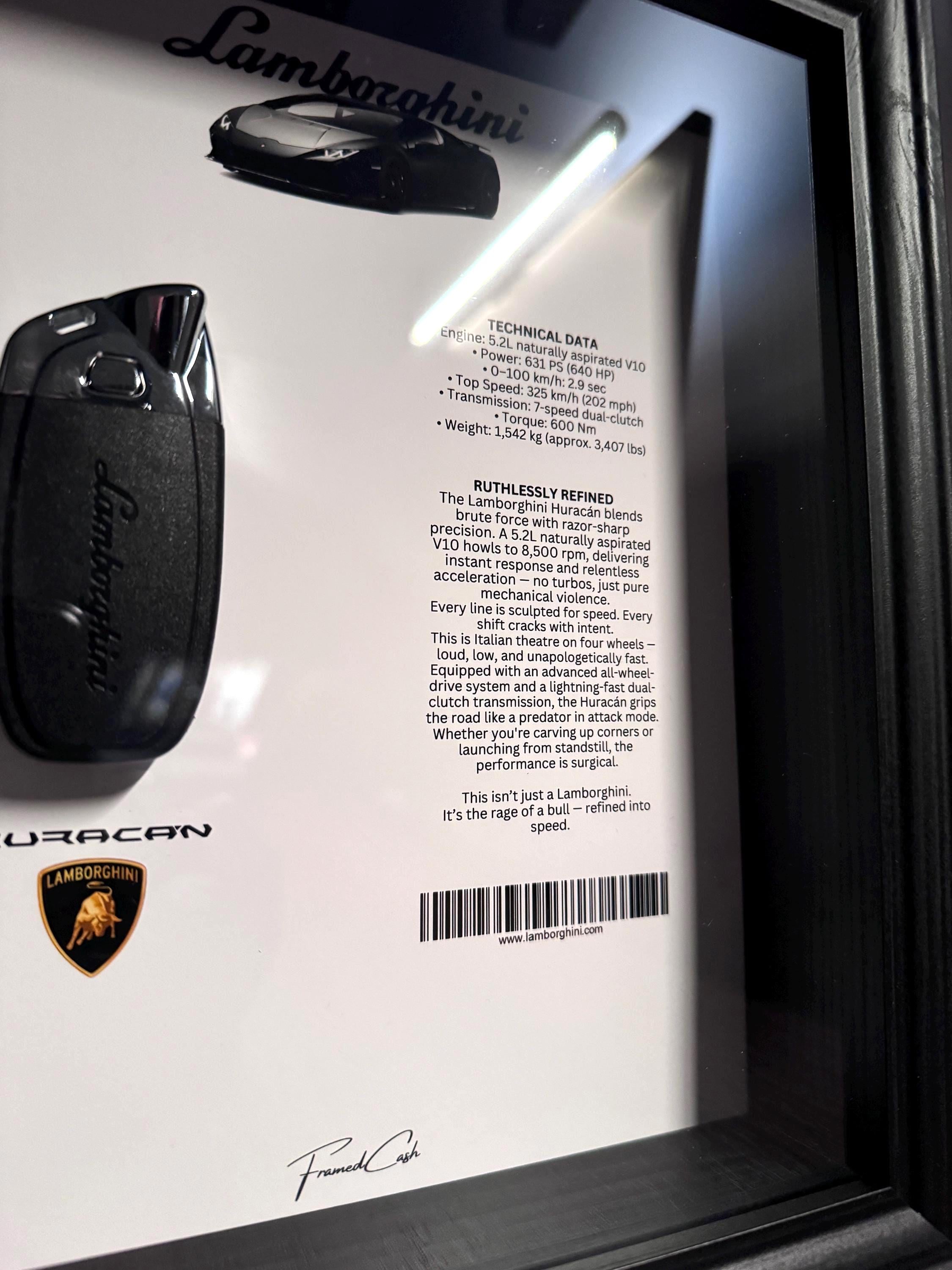LAMBORGHINI HURACÁN Key display Frame – Spec Edition