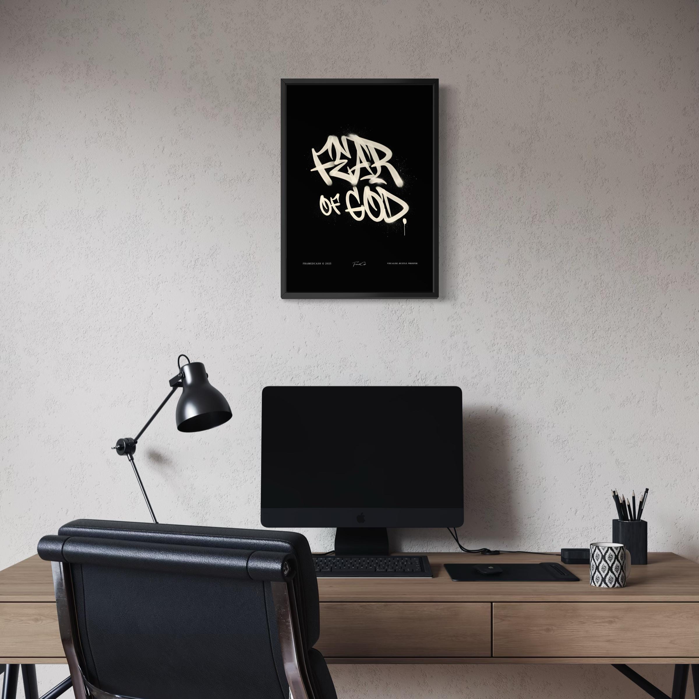 Fear of God - Framed Poster (A3 Size)
