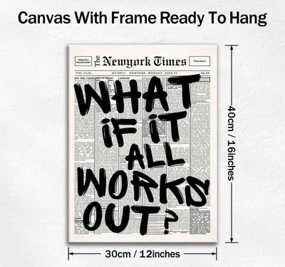 What If It All Works Out? – Wooden Canvas Poster