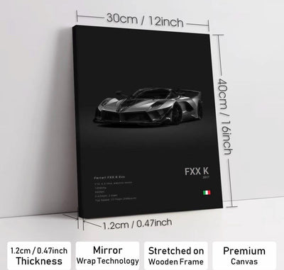 FXX K – Track-Bred Power - Wooden Canvas Poster
