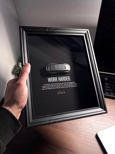 Porsche Key – Work Harder Frame